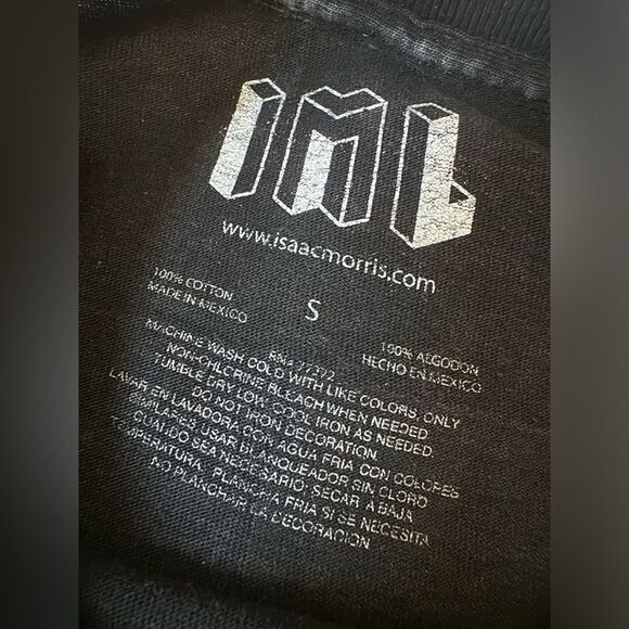 Isaac Morris IML Vincent Van Gogh gray tshirt cut off size S - Picture 3 of 7